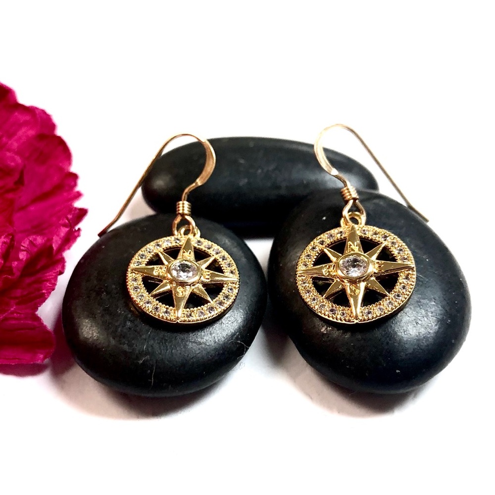 Star Earrings, Celestial, North Star, Polaris